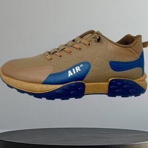 Fashion Air Run Shoes Men's Sz 9 Brown Blue 87#7=K.2.2